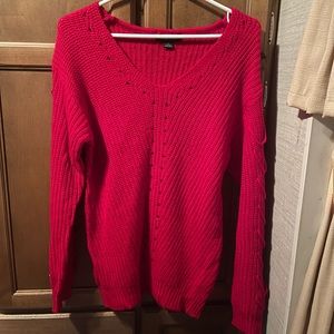 Knit Sweater in Red